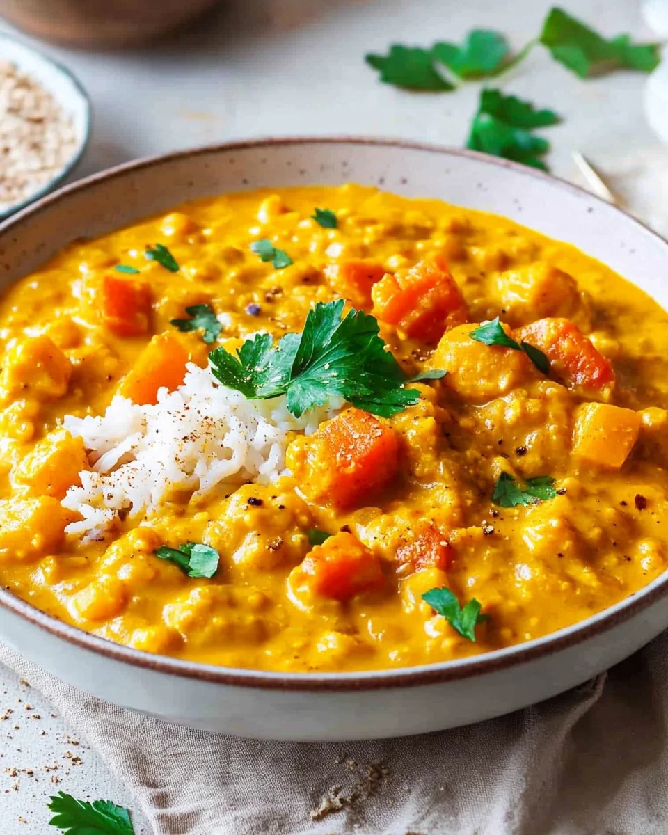 Süßkartoffel-Linsen-Curry