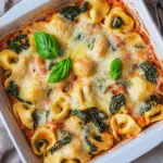 Tortellini-Auflauf mit Spinat