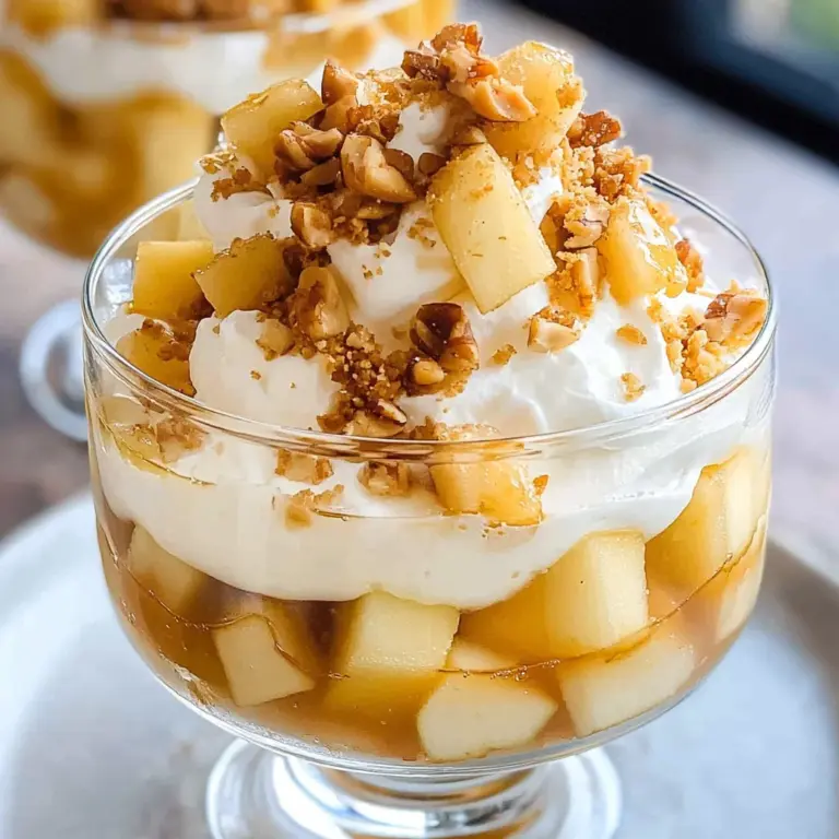 Bratapfel-Dessert im Glas