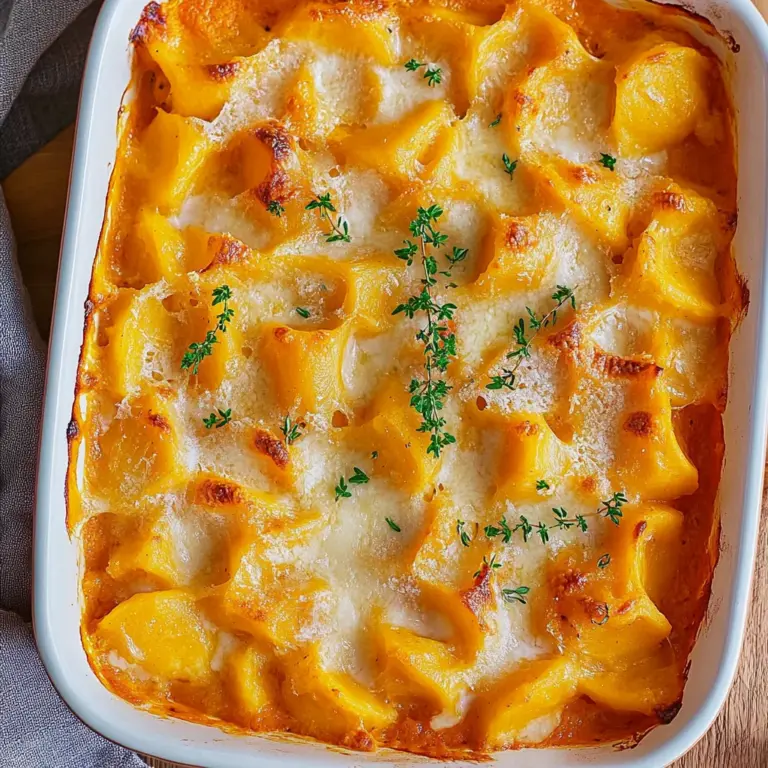 Butternut-Kürbis-Auflauf mit Gnocchi