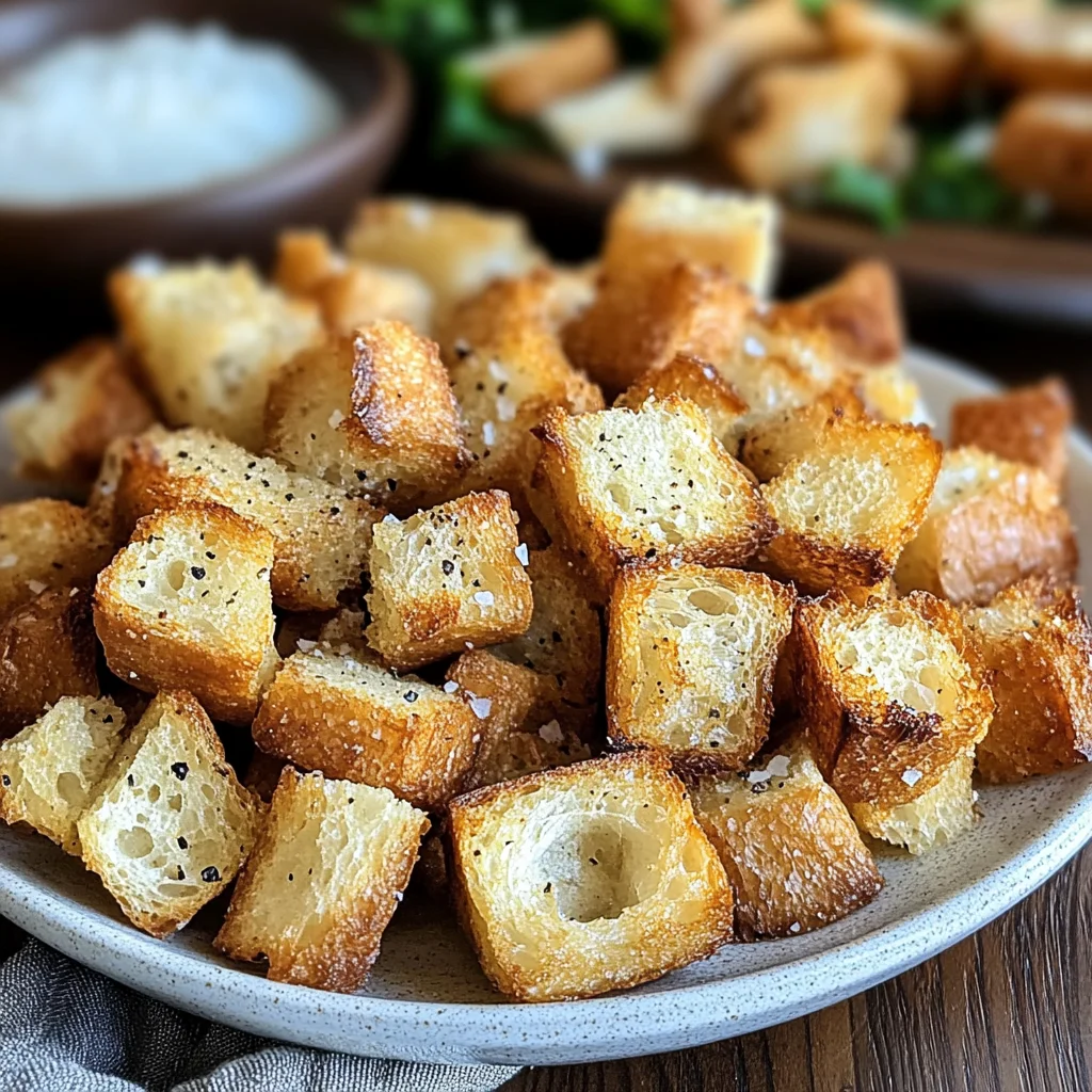 Croûtons aus der Heißluftfritteuse