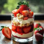 Erdbeer-Butterkeks-Dessert