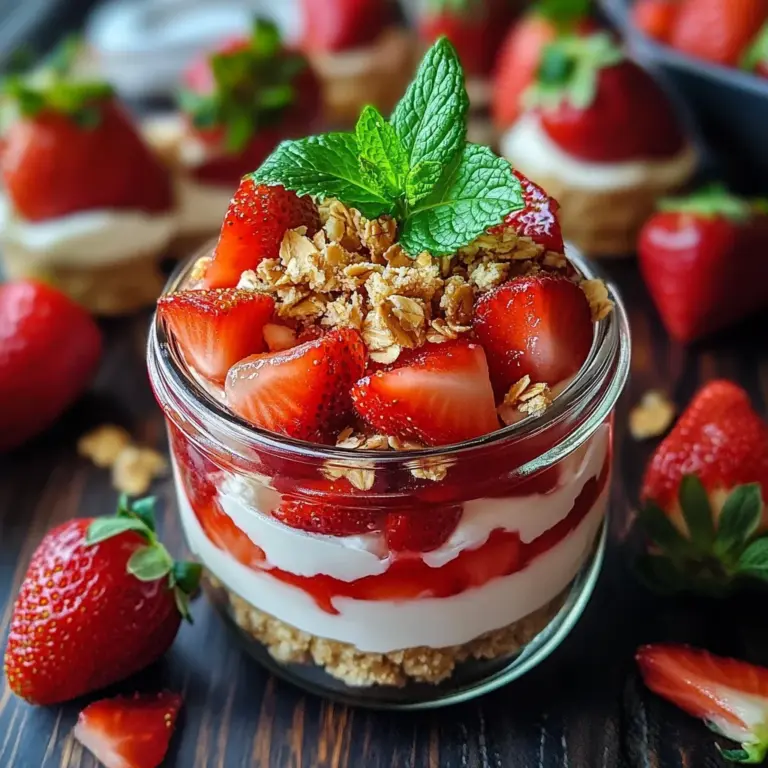 Erdbeer-Cheesecake im Glas