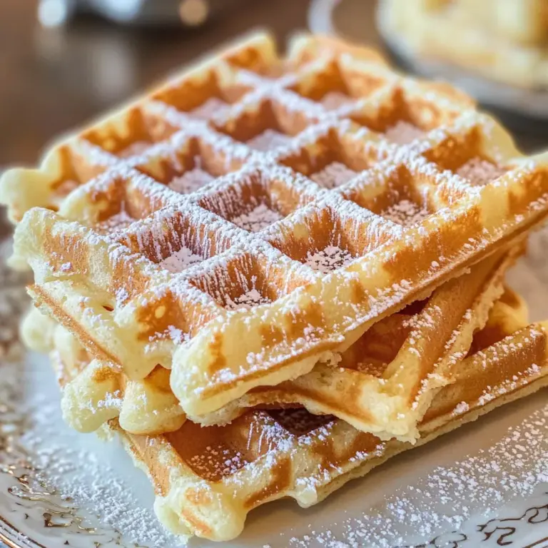 Knusprige Belgische Waffeln mit Hefe
