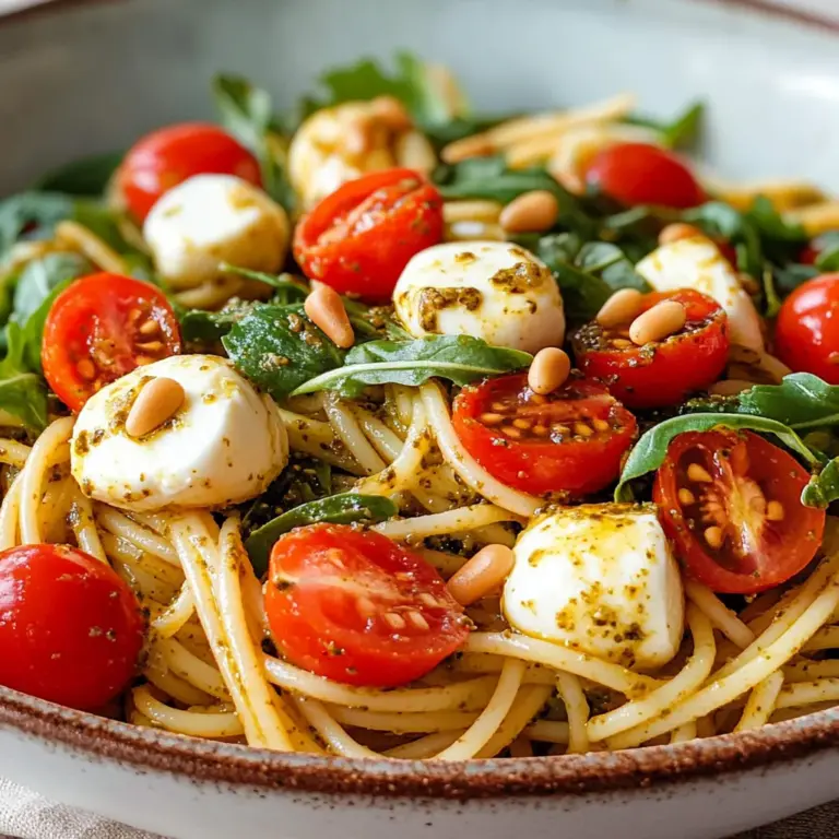 Spaghettisalat mit Pesto - schnell & einfach