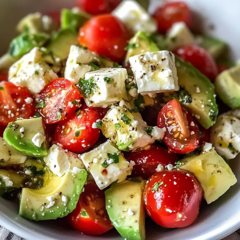 Avocado-Salat mit Feta & Tomaten