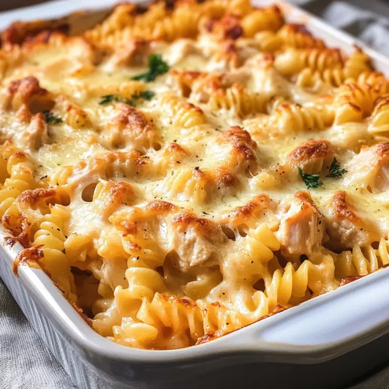 Einfacher Nudelauflauf mit HähnchenHähnchenschinken & Käse