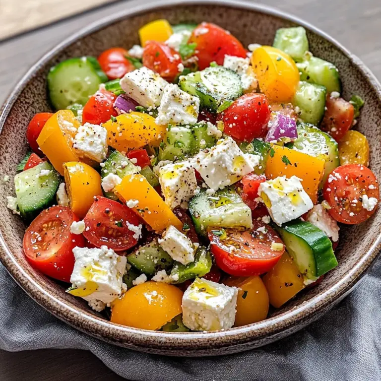 Griechischer Bauernsalat (einfaches Salat Rezept)