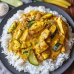 Indisches Hähnchen Curry mit Reis und Gemüse - ganz einfach