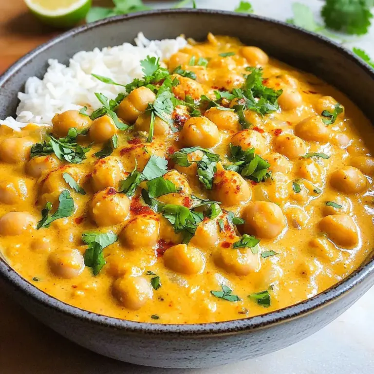 Kichererbsen-Curry mit Kokosmilch