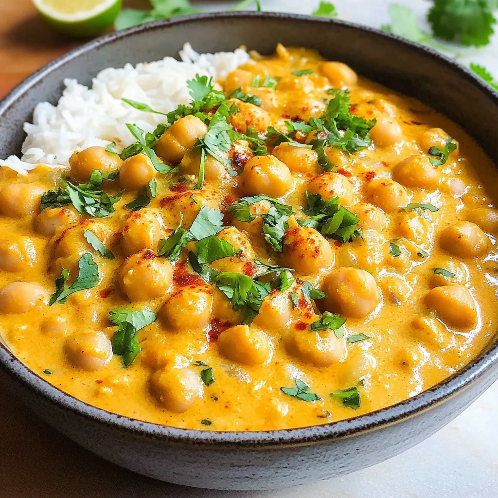 Kichererbsen-Curry mit Kokosmilch