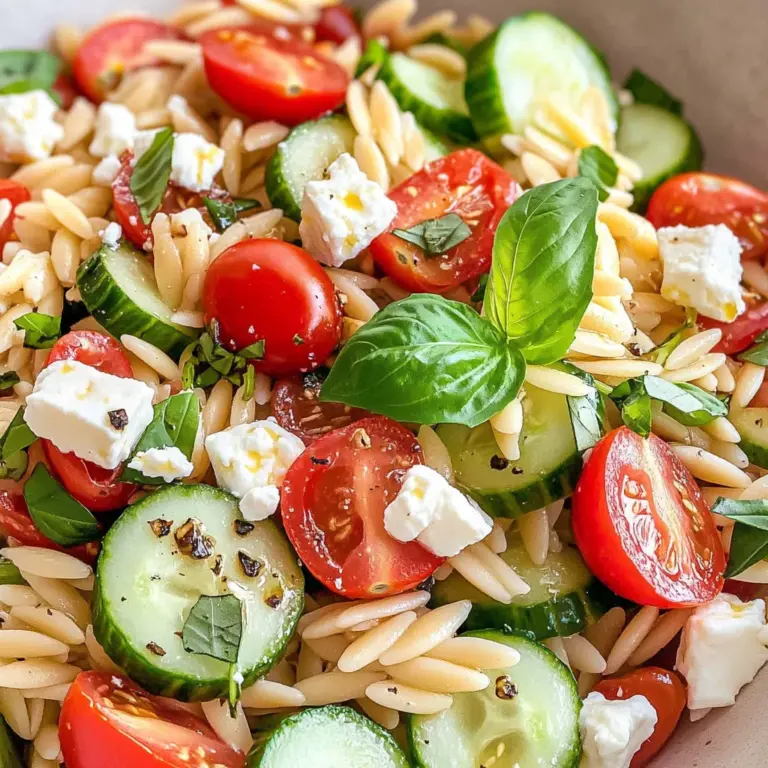 Kritharaki-Salat mit Feta - schnell & einfach