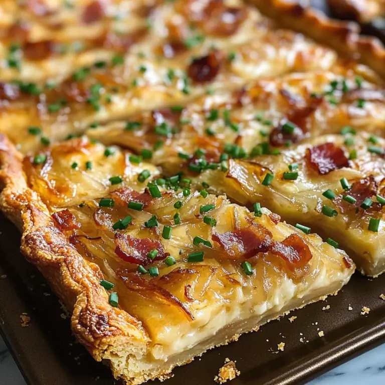Omas Zwiebelkuchen vom Blech