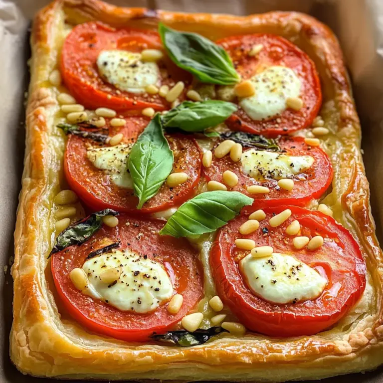 Schnelles Blätterteig Tomate Mozzarella Rezept