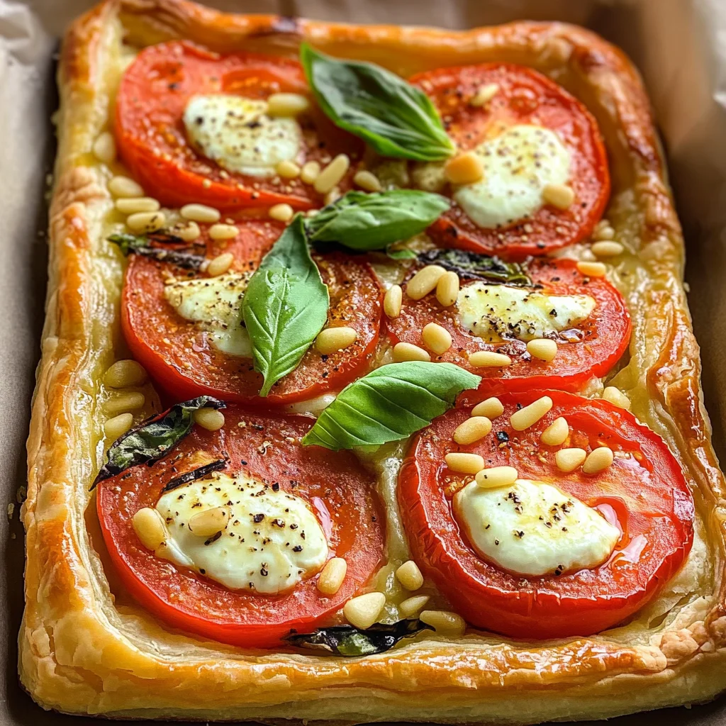 Schnelles Blätterteig Tomate Mozzarella Rezept