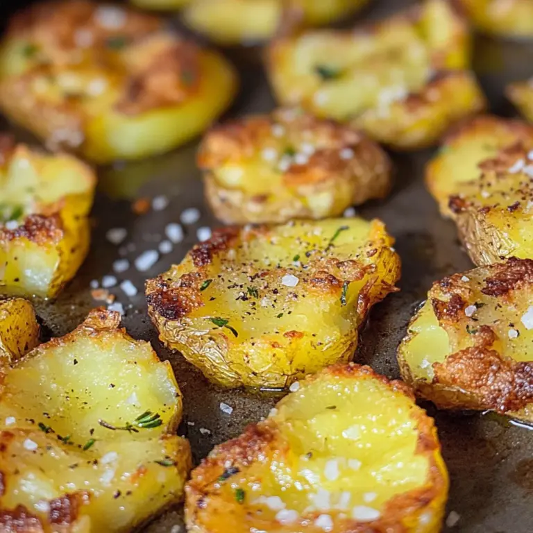 Smashed Potatoes - knusprige Quetschkartoffeln im Ofen