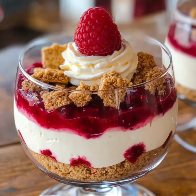 Spekulatius Dessert mit Himbeeren – Nachtisch zu Weihnachten