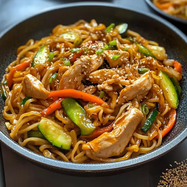 Spicy Bratnudeln / einfache Asiatische Bratnudeln