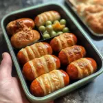 Würstchen im Schlafrock mit Houdek Cabanossi