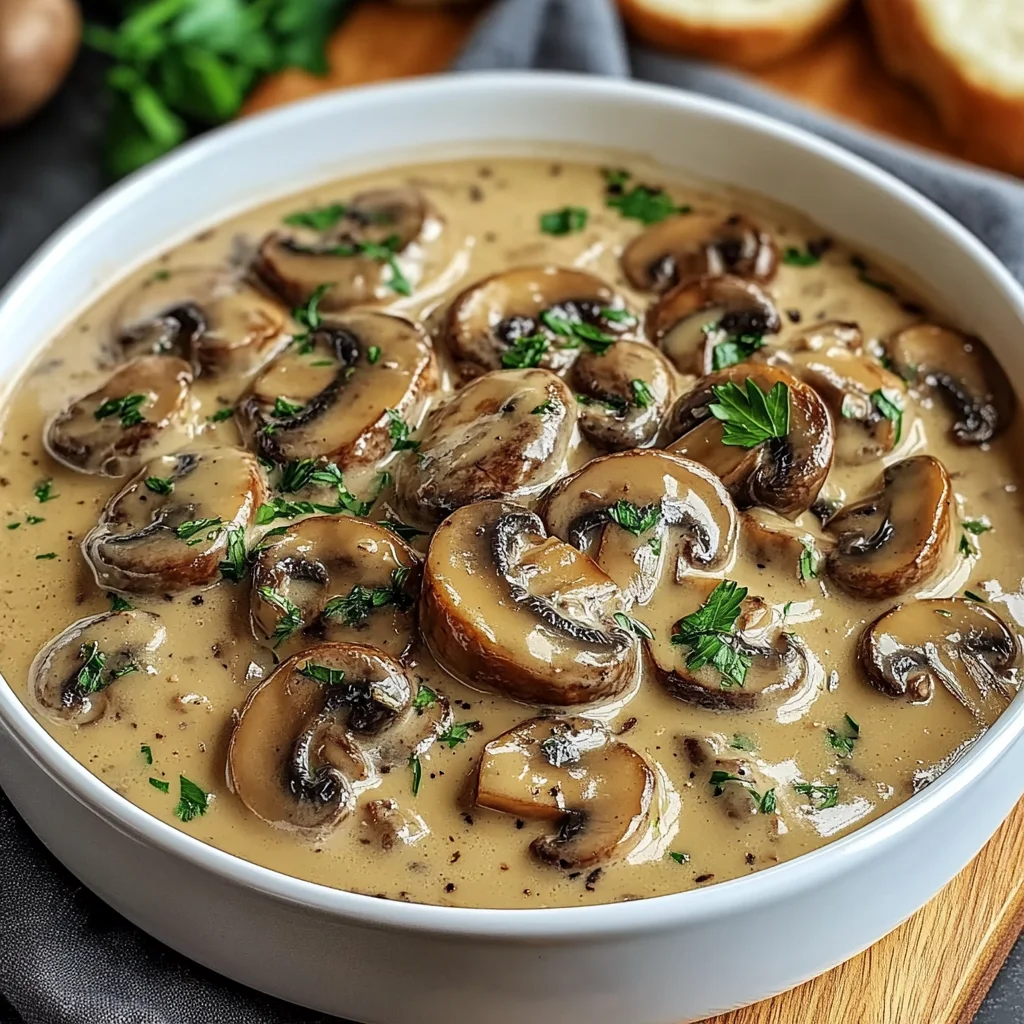 Cchicken hampignons in cremiger Soße | Rezept