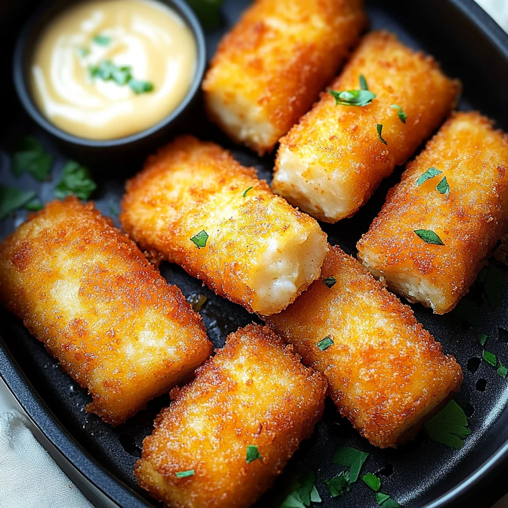 Fischstäbchen aus der Heißluftfritteuse