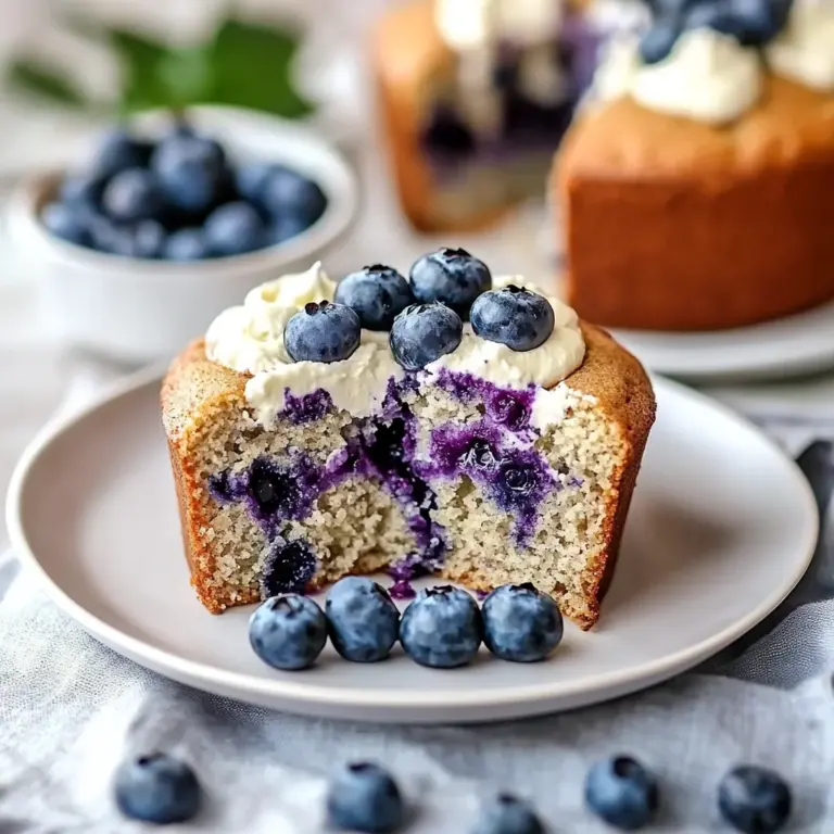Gesunder Kuchen mit Heidelbeeren