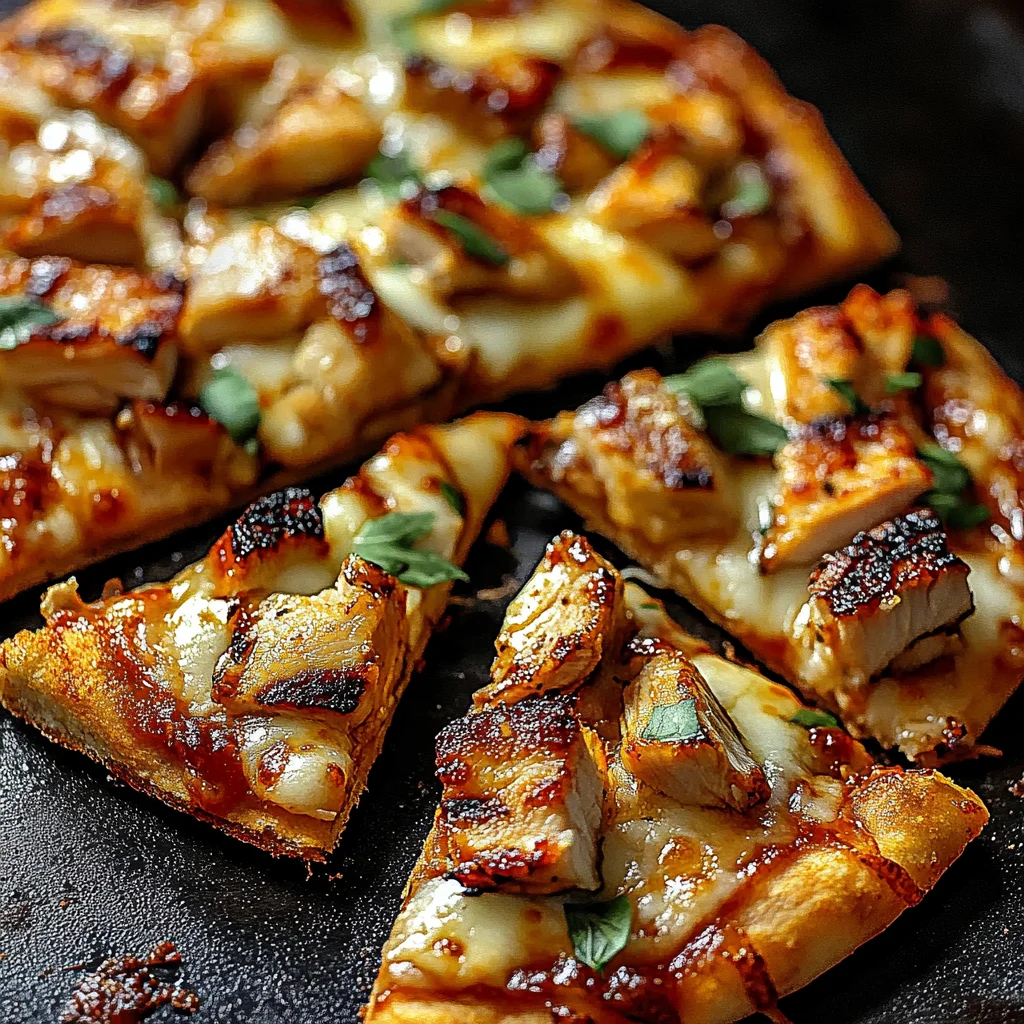 Grillhähnchen-Pizza