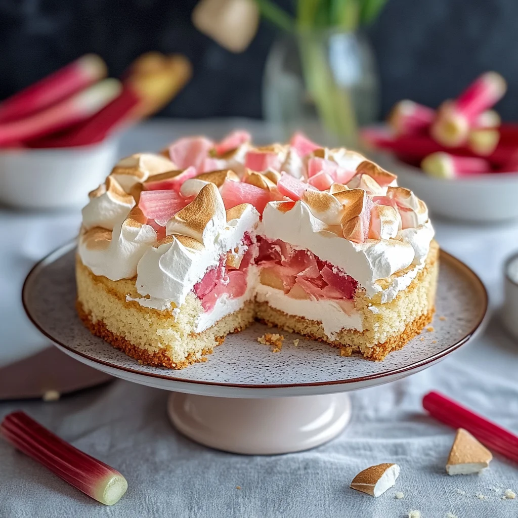 Rhabarber-Baiser-Kuchen