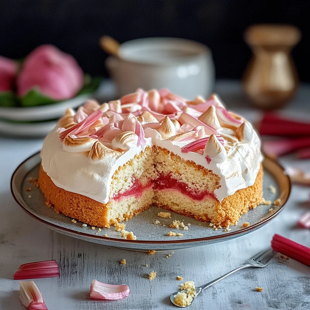 Rhabarber-Baiser-Kuchen