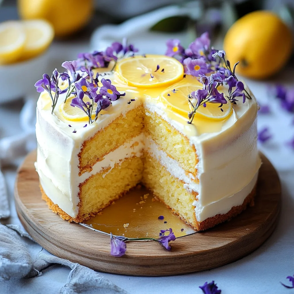 Saftiger Zitronen-Mascarpone Kuchen