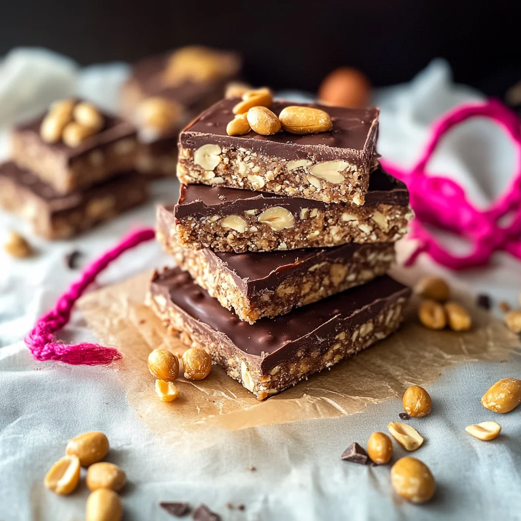 Schoko-Erdnuss-Riegel