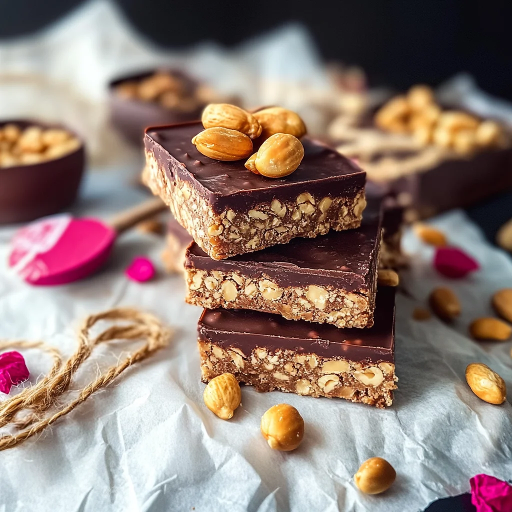 Schoko-Erdnuss-Riegel