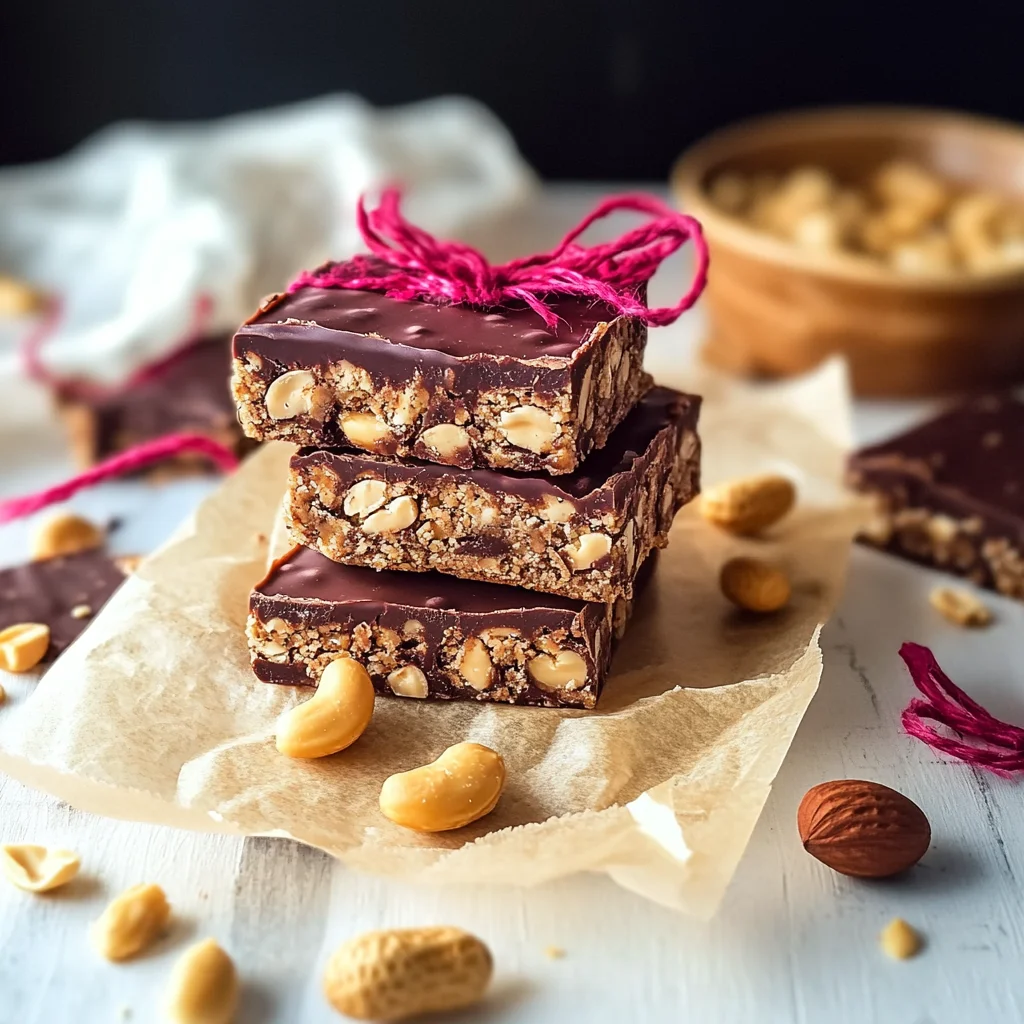 Schoko-Erdnuss-Riegel