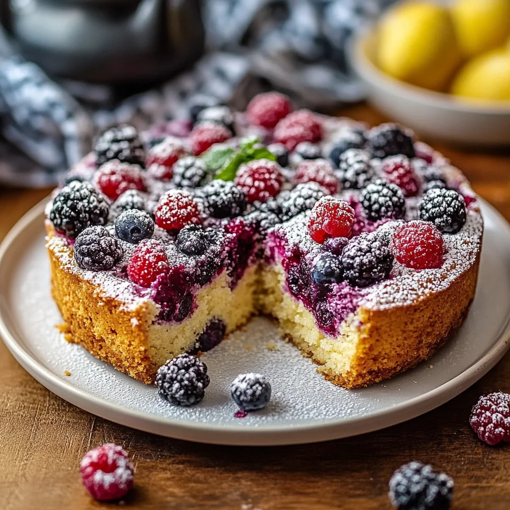 Veganer Beerenkuchen