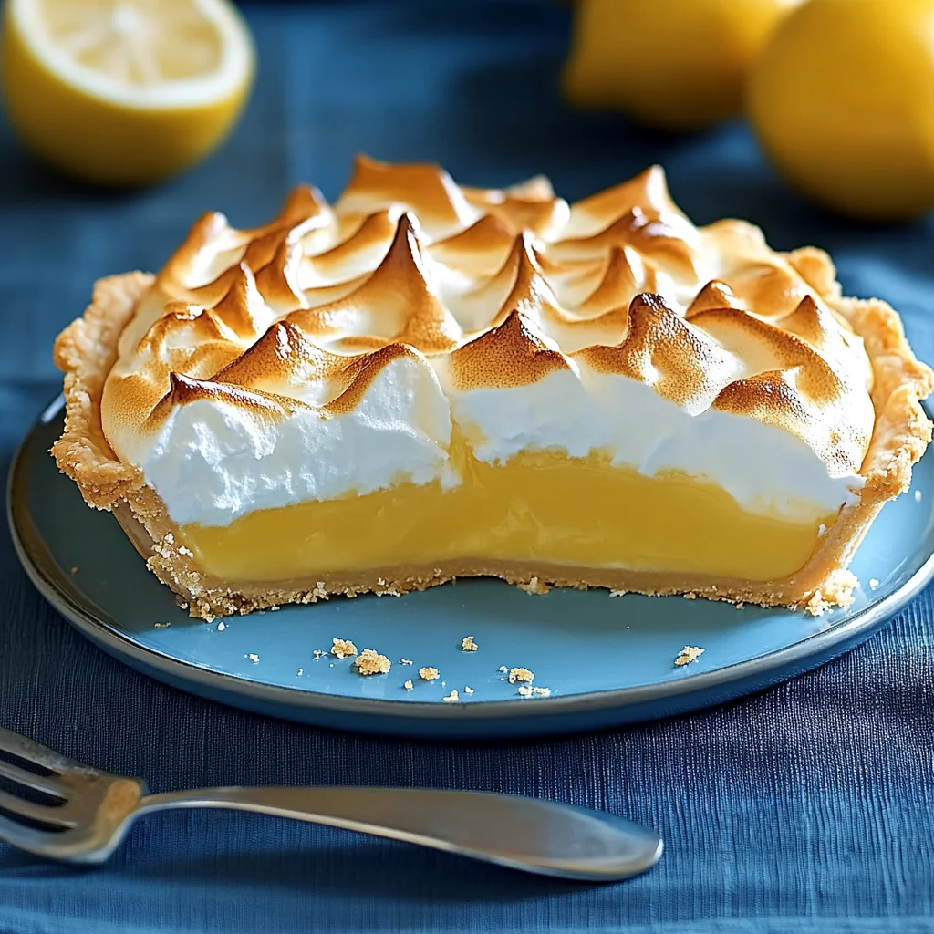 Zitronen-Baiser-Torte