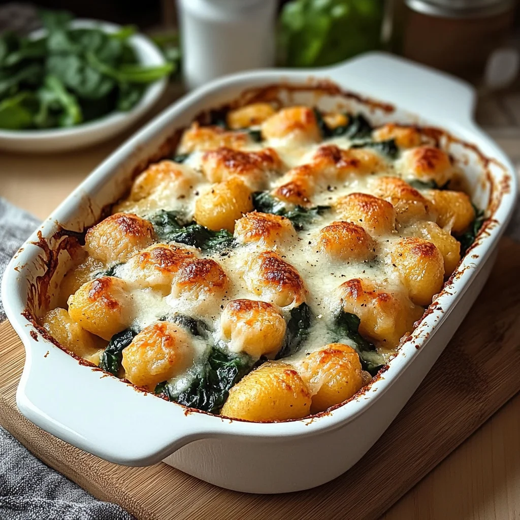 Gnocchi-Spinat-Auflauf