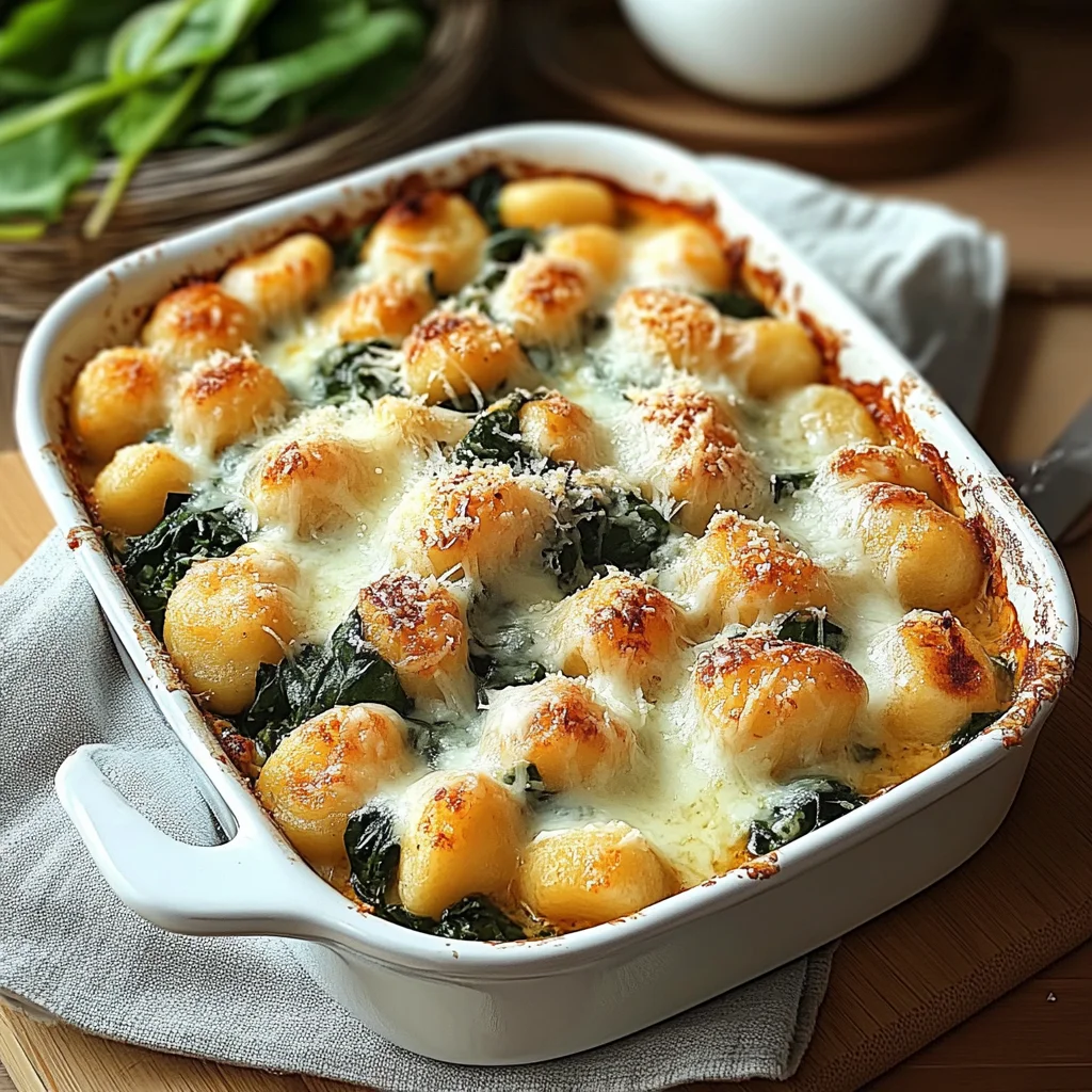 Gnocchi-Spinat-Auflauf