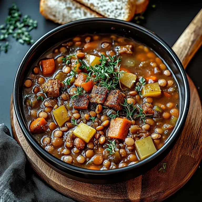 Klassischer Linseneintopf