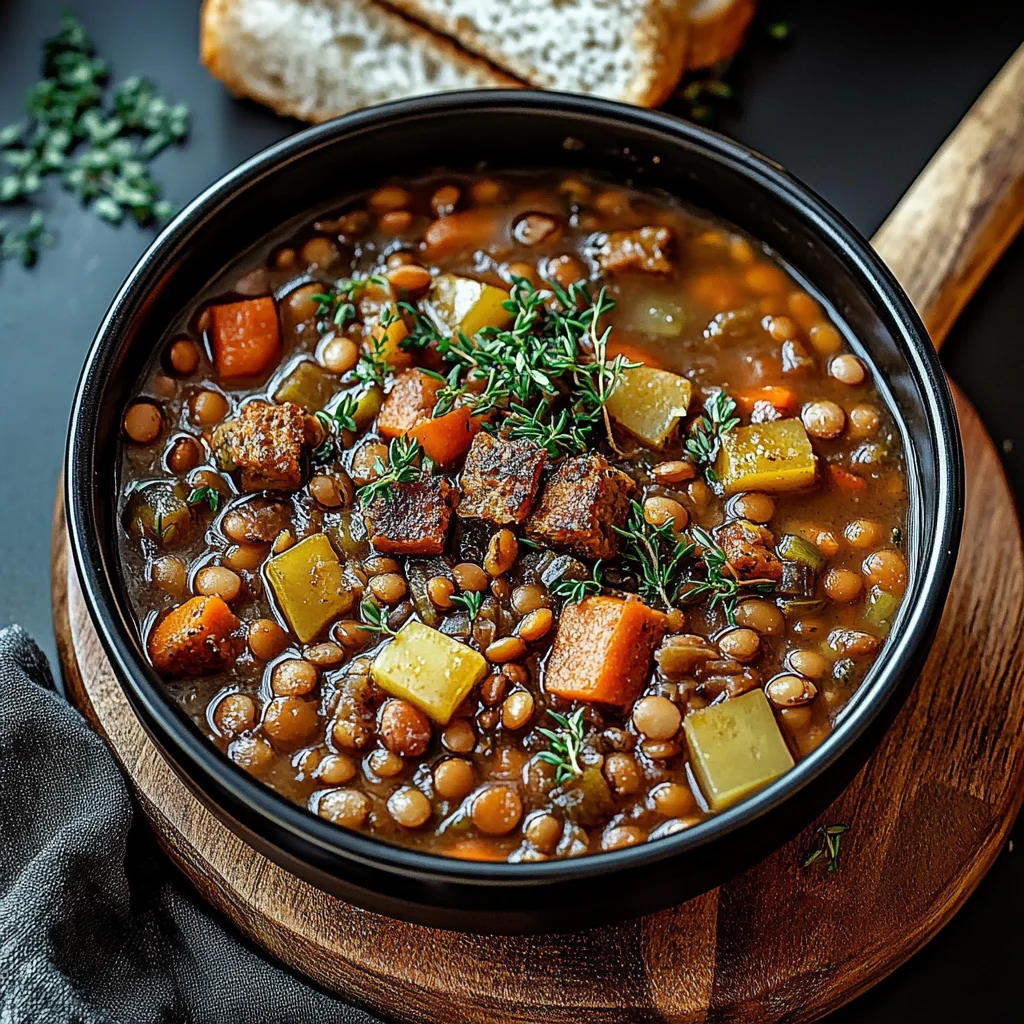 Klassischer Linseneintopf
